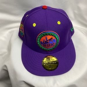 White Sox Fitted Hat New Era 59FIFTY Cap size 7 3/8 - Purple Green